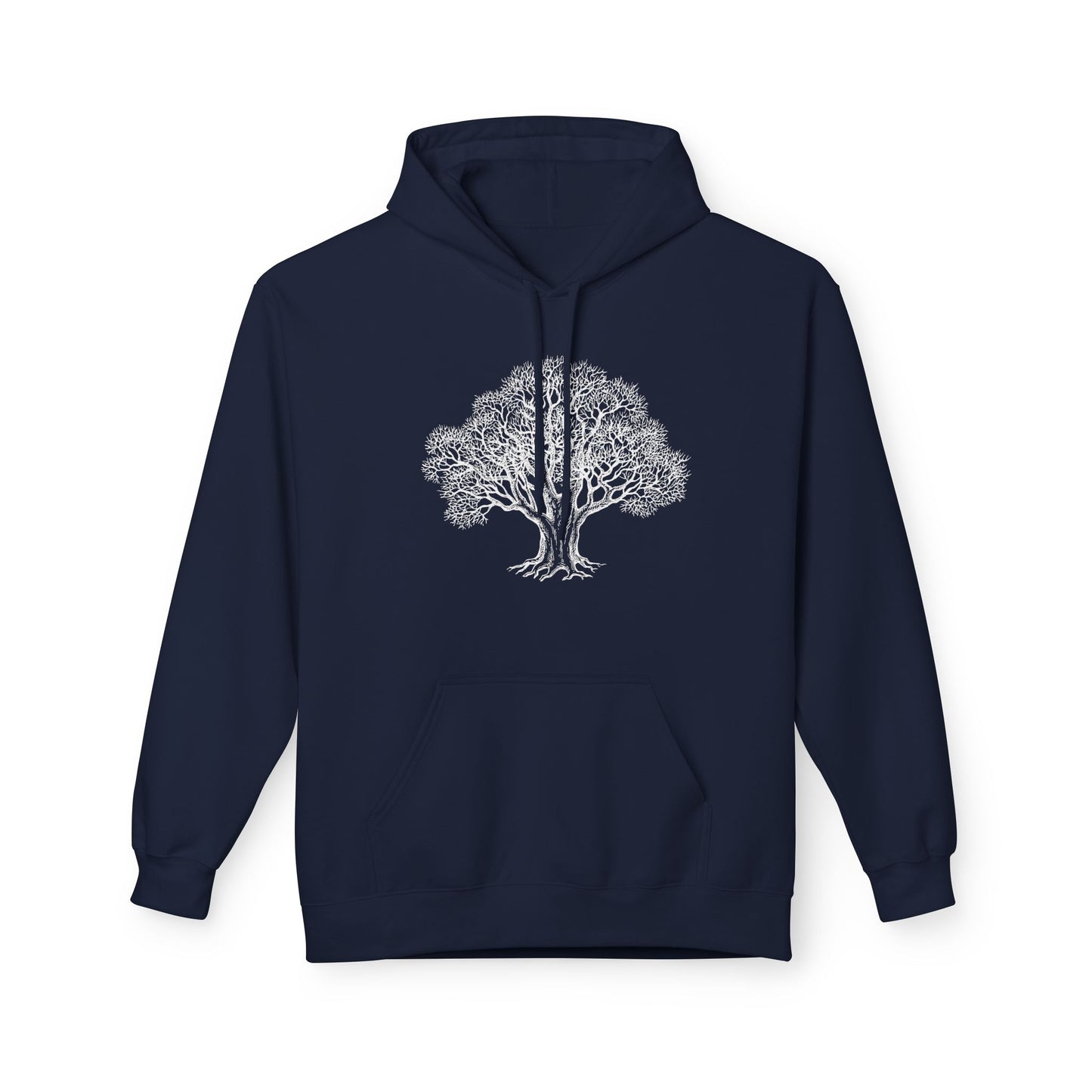 BAUM HANDGEZEICHNET ÄSTHETISCH SCHÖN • Fitness Hoodie für Damen & Herren Kapuzenpullover • Baumwolle 🌿