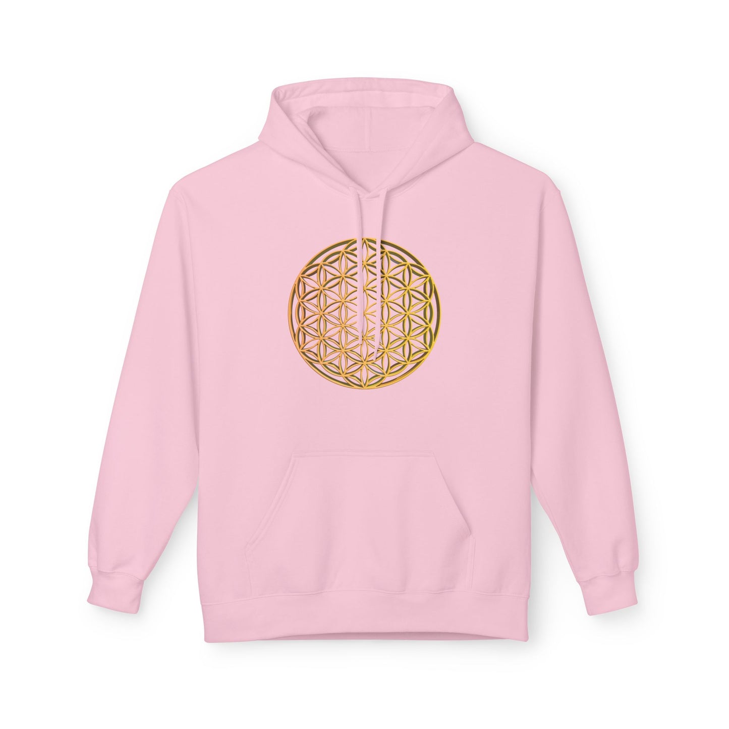 BLUME DES LEBENS SYMBOL MOTIV ZEICHEN PRINT GOLDOPTIK • Kuschelweicher Hoodie für Damen & Herren Fleece Pullover • Baumwolle 🌿