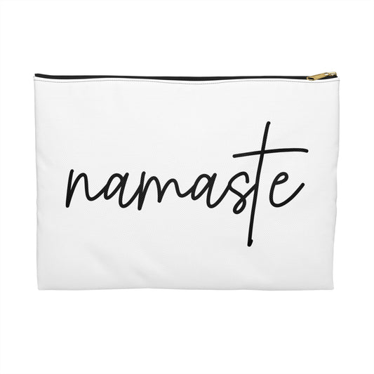 NAMASTE - YOGA SPRUCH • Handtaschen Organizer Flach mit Reißverschluss • Groß & Klein