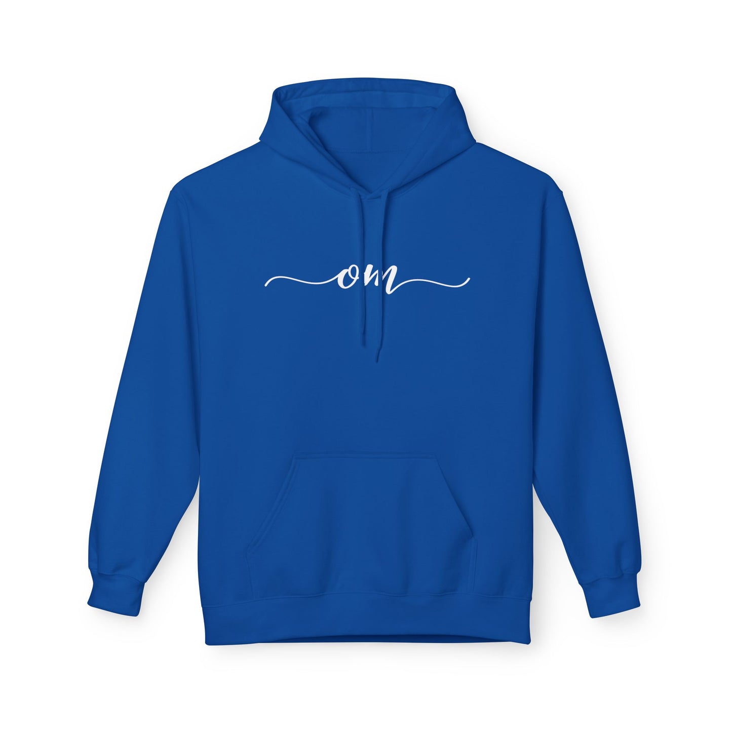 OM OHM SCHRIFTZUG YOGA MANTRA • Fleece Hoodie für Damen & Herren • Baumwolle 🌿