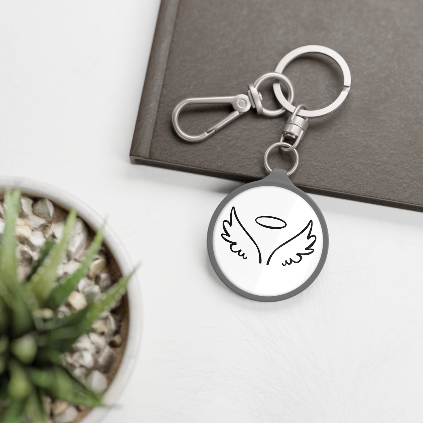 SCHUTZENGEL FLÜGEL TALISMAN GLÜCKSBRINGER • Edler Luxus Schlüsselanhänger mit Karabiner für Frauen & Männer