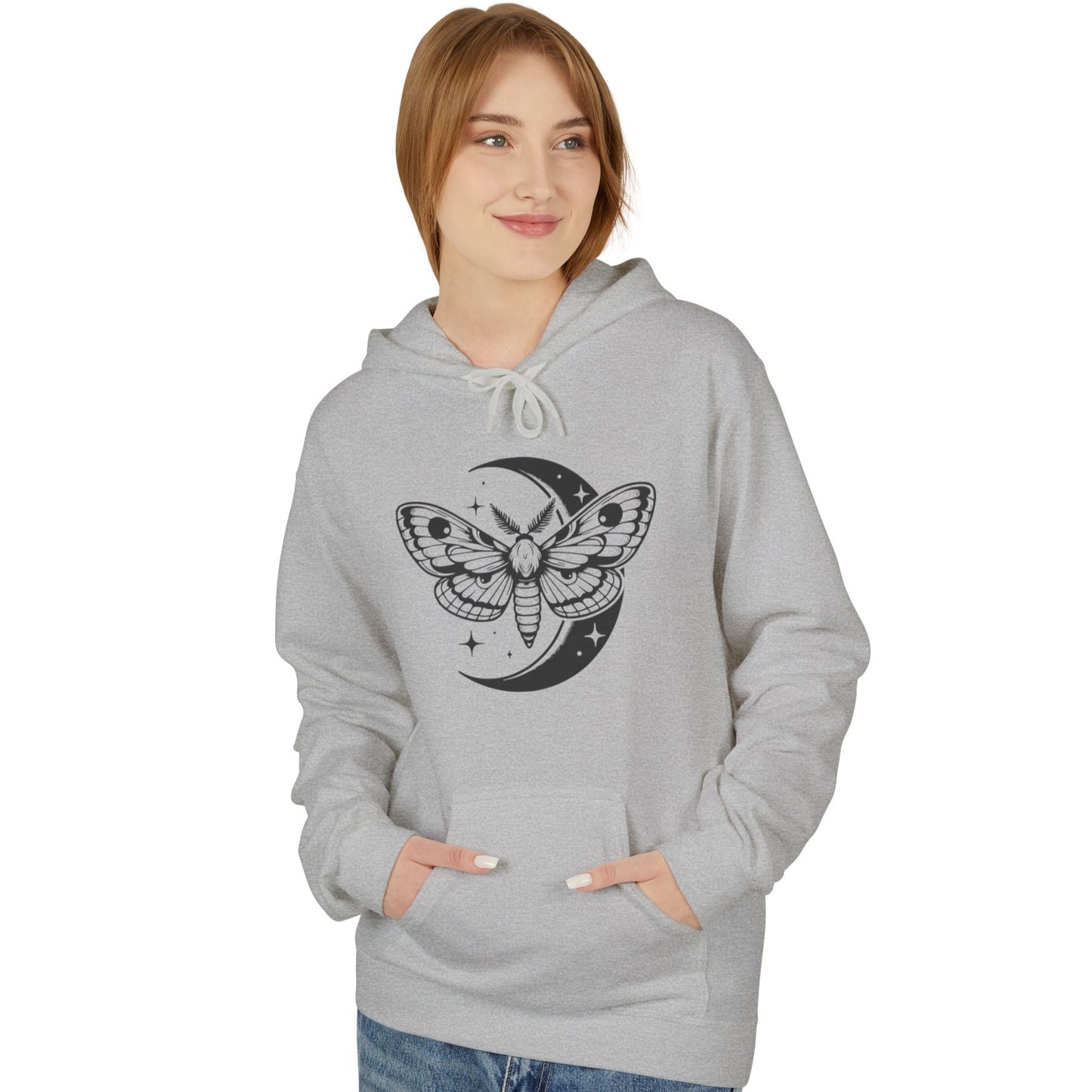 MOND MOTTE STERNE • Spirituelles Erwachen • Kuschelweicher Hoodie für Damen & Herren • Baumwolle 🌿