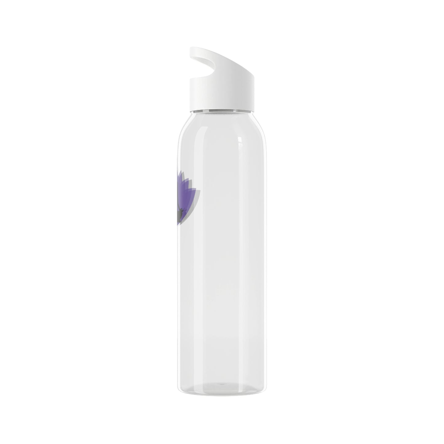 7 CHAKREN YOGI LOTUSBLÜTE LILA BLUME VIOLET • TRITAN Wasserflasche Sky 650 ml