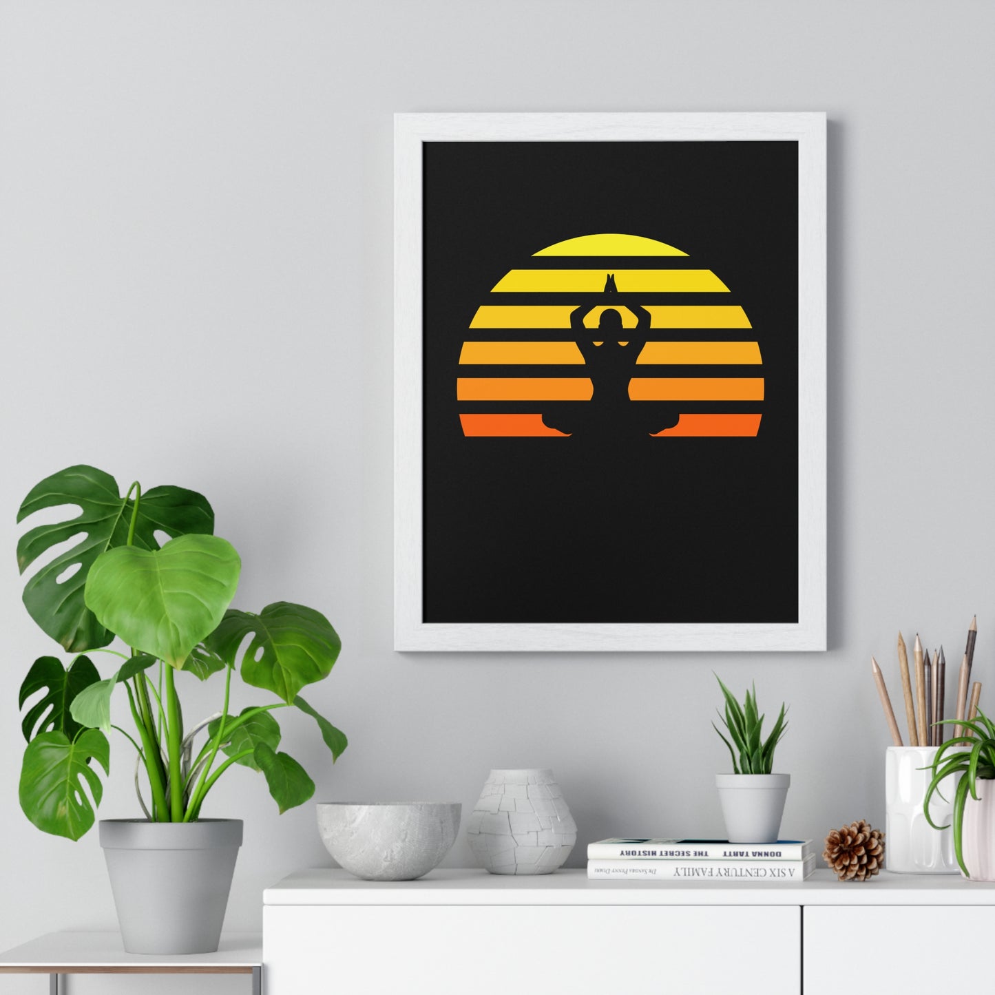 • Gerahmtes POSTER mit Glasfront • Rahmenfarbe Schwarz / Weiß