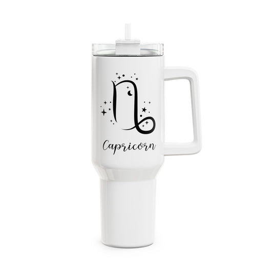STEINBOCK CAPRICON Symbol Sternzeichen  • Tumbler mit Henkel & Strohhalm • XXL Reisebecher 1,2L - YOGA SANTA