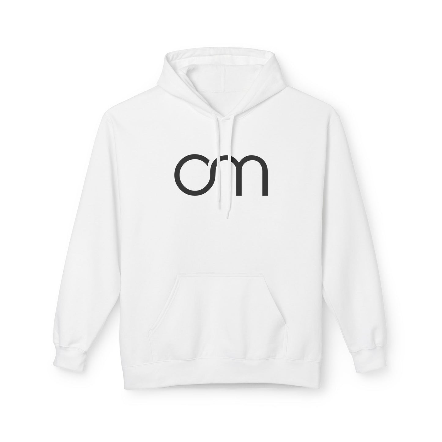 OM MANTRA OHM • Buddhismus, Hunduismus Spiritueller Sanskrit Spruch Hoodie in minimalistischem Design für Damen & Herren • Baumwolle 🌿