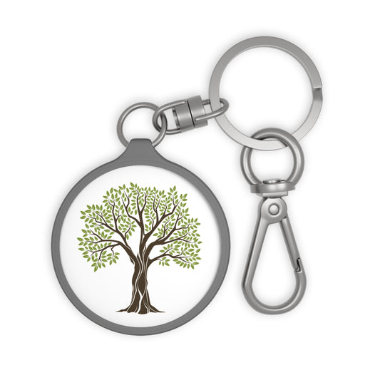 BAUM OLIVENBAUM • Edler Luxus Schlüsselanhänger mit Karabiner für Frauen & Männer