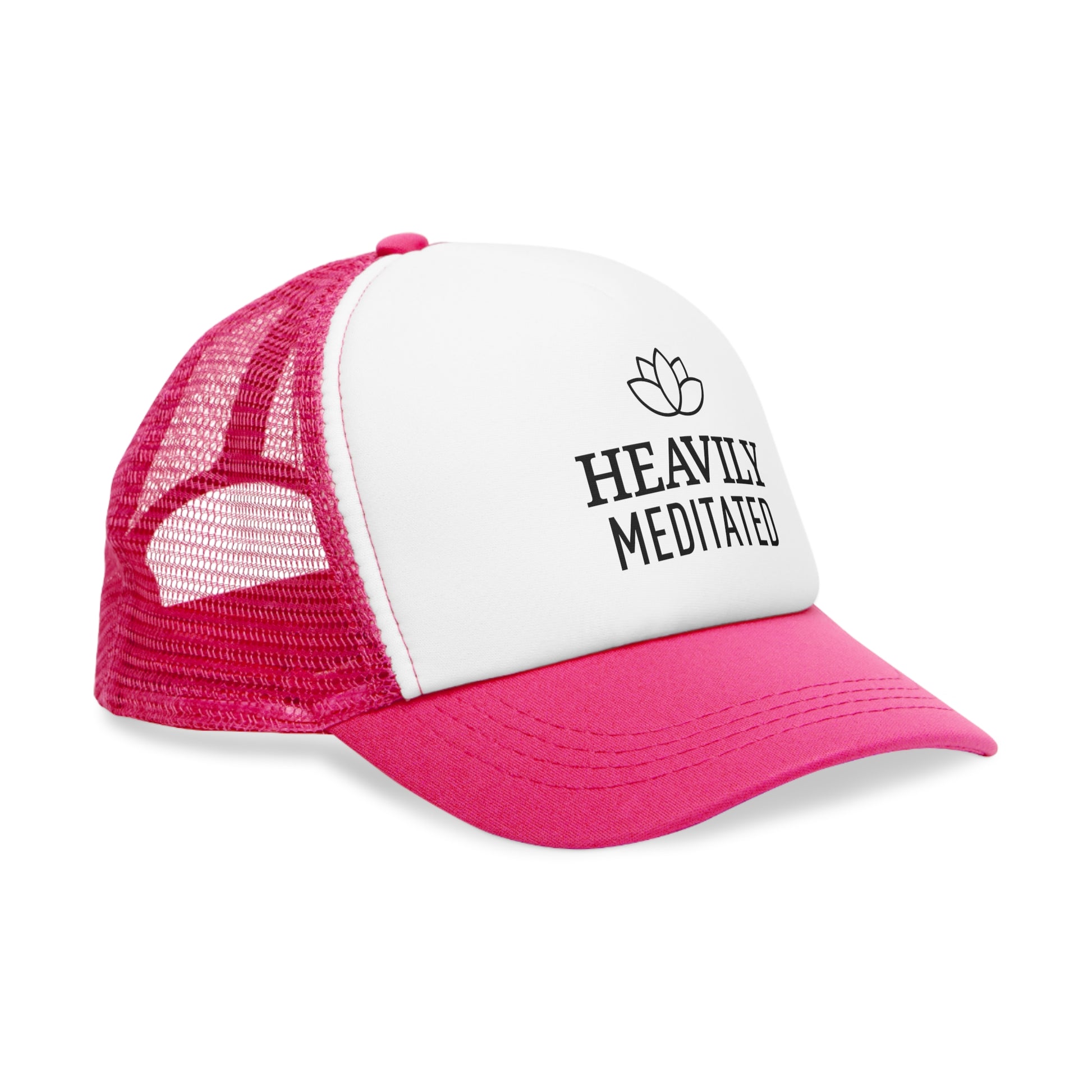 HEAVILY MEDITATED • Yoga Spruch Meditations Accessoire • Mütze Trucker Mesh Cap - YOGA SANTA