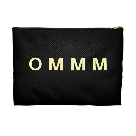 OMMMM OM OHM AUM MEDITATION YOGA SPRUCH • Handtaschen Organizer Flach mit Reißverschluss • Groß & Klein