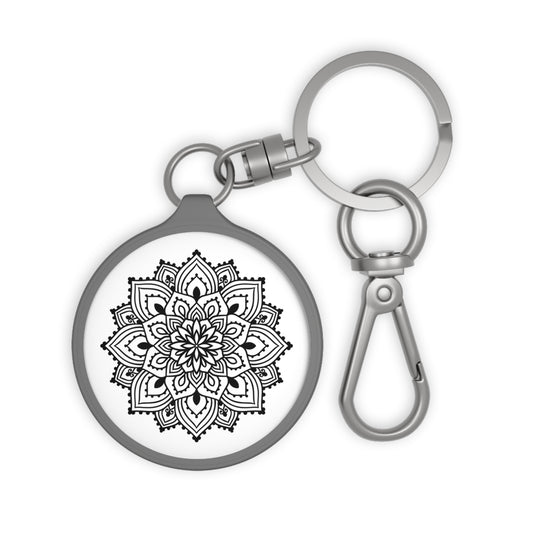 MONDALA BLUME • Edler Luxus Schlüsselanhänger mit Karabiner für Frauen & Männer