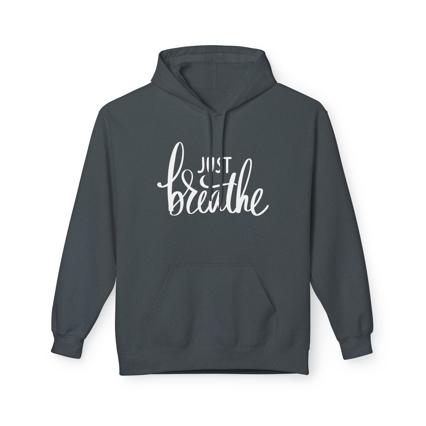 JUST BREATHE • Yoga Meditations Spruch Inspirierender Kuschelweicher Hoodie für Damen & Herren • Baumwolle 🌿