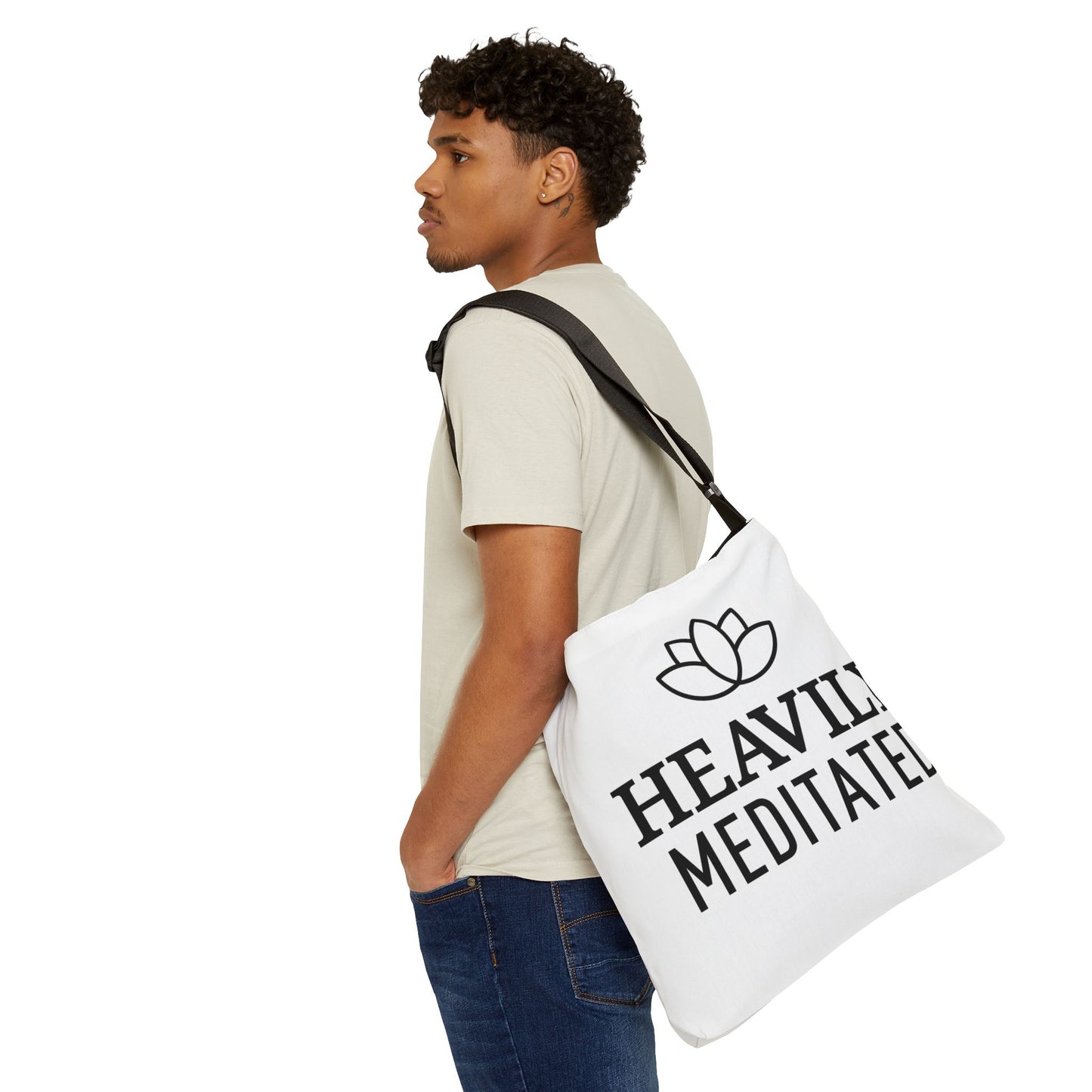 HEAVILY MEDITATED • Tasche mit verstellbarem Träger • Innentasche mit Reißverschluss