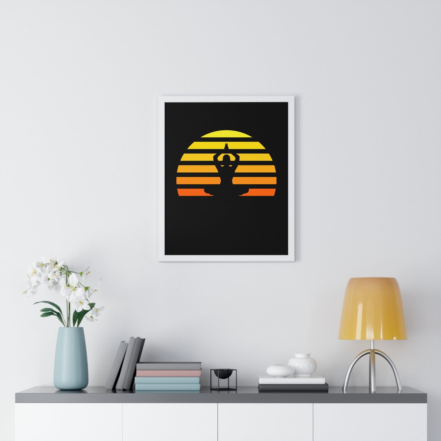 • Gerahmtes POSTER mit Glasfront • Rahmenfarbe Schwarz / Weiß