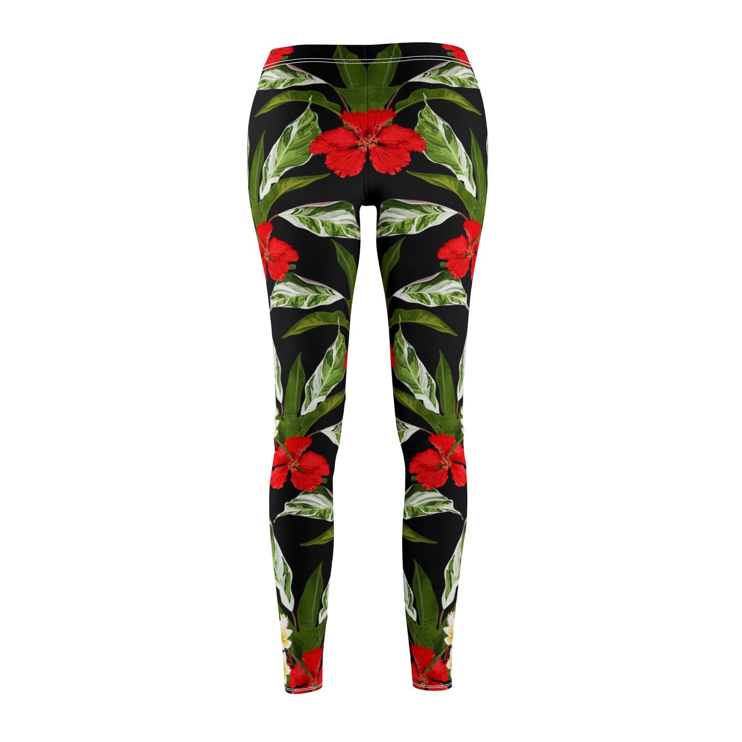 HAWAII BLUMENMUSTER EXOTISCHE DSCHUNGELBLUMEN BLUMENMUSTER • ÄSTHETISCHE Blumenprint Damen-Leggings • Beste Leggings für Sport & Alltag