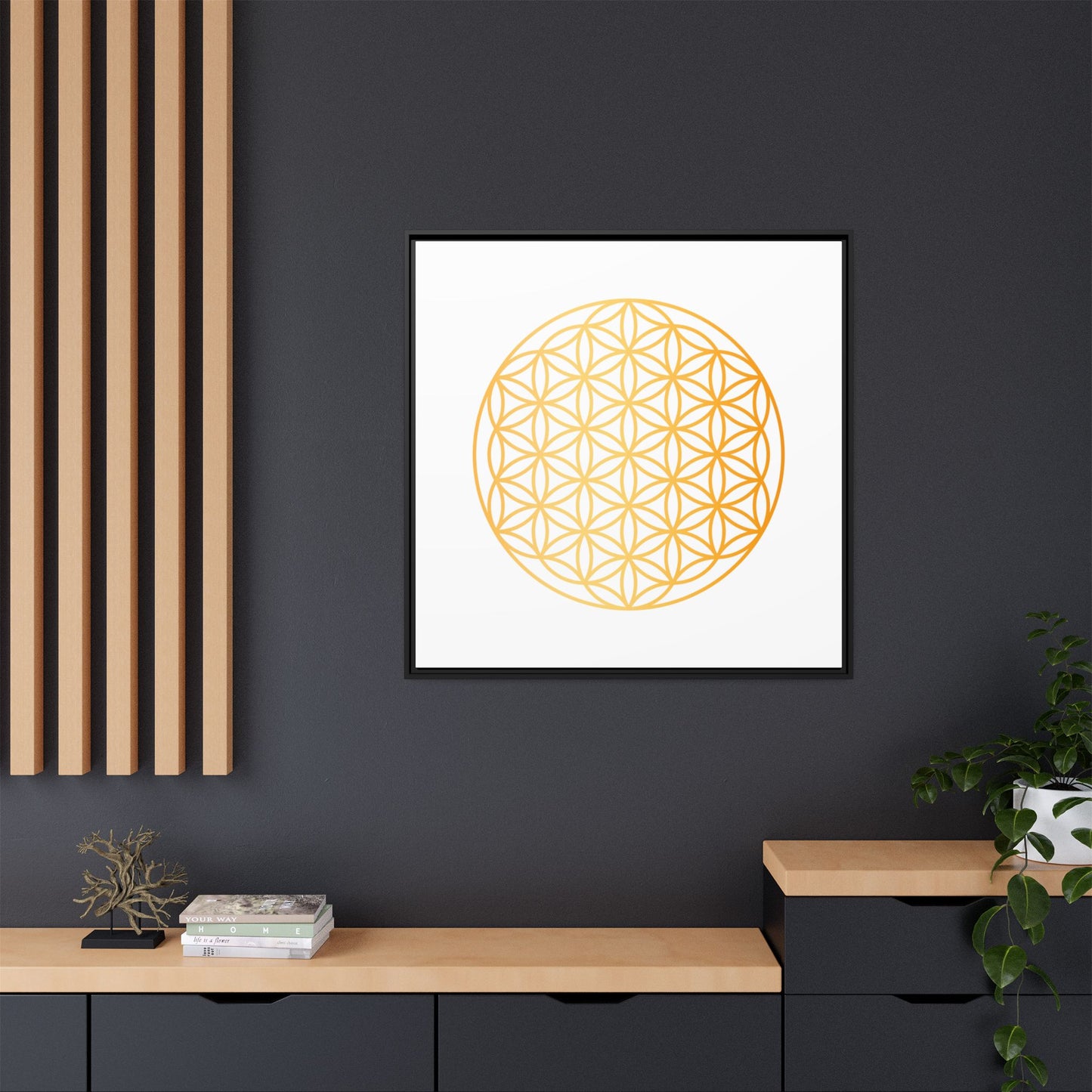 Matte Canvas, Framed (Multi-color)