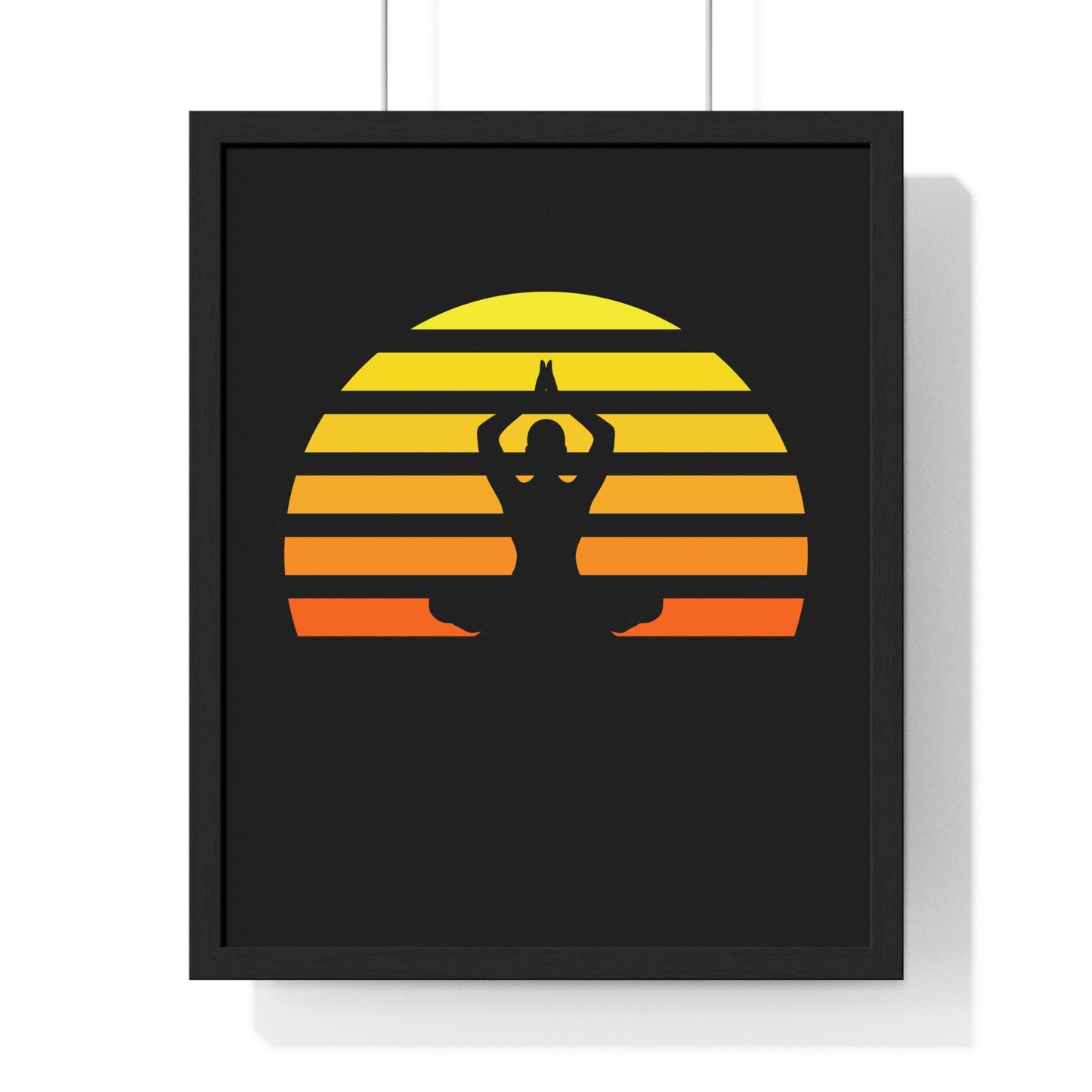 • Gerahmtes POSTER mit Glasfront • Rahmenfarbe Schwarz / Weiß