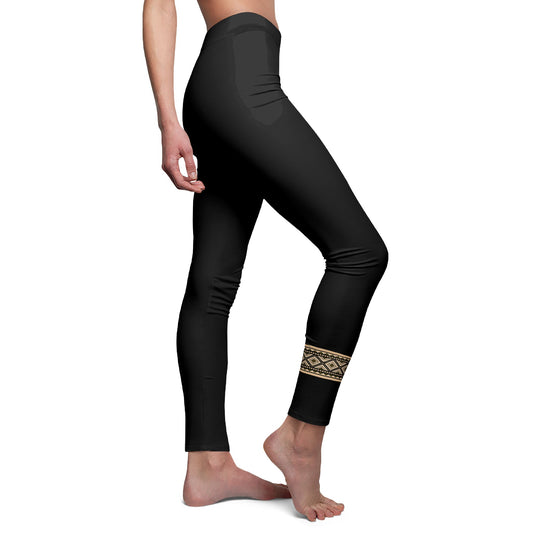 INDIANDER STAMM AZTEKEN MAYA SYMBOL ZEICHEN • Mexiko Peru • BOHO STYLE - Hippie Damen-Leggings mit Print Aufdruck • Beste Leggings für Sport & Alltag