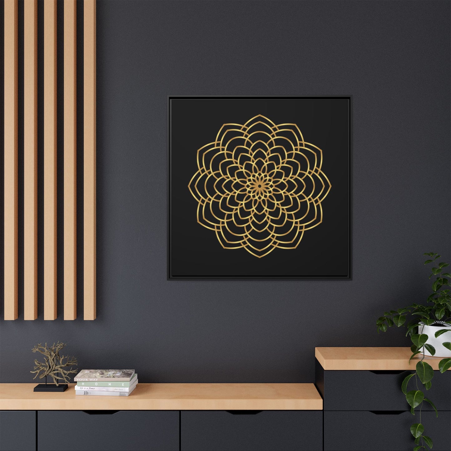 Matte Canvas, Framed (Multi-color)