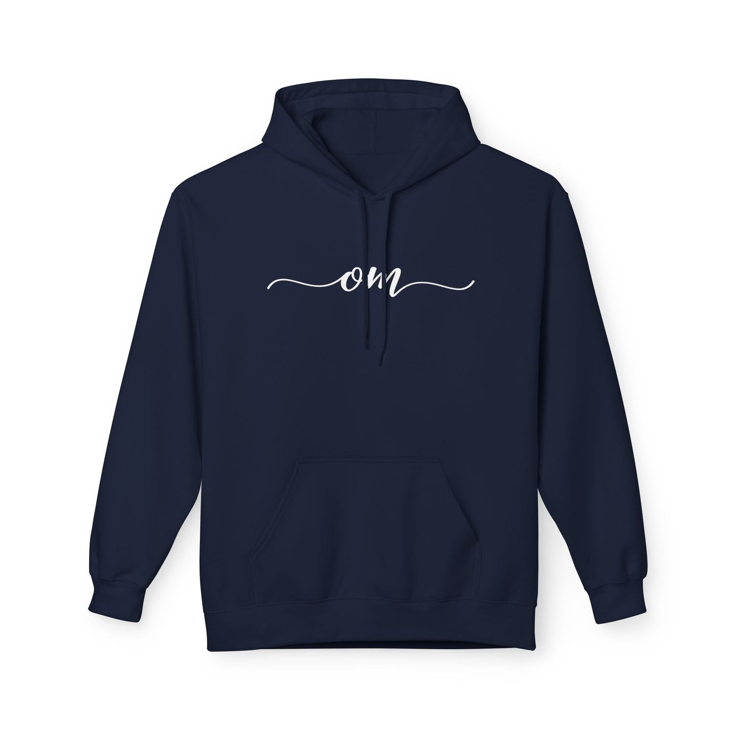 OM OHM SCHRIFTZUG YOGA MANTRA • Fleece Hoodie für Damen & Herren • Baumwolle 🌿