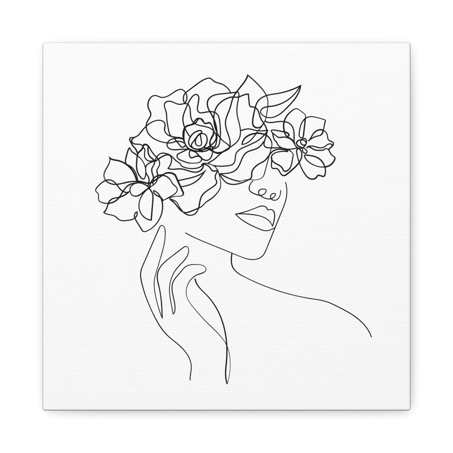 Deko Leinwand Weiss auf Holzrahmen gespannt - Kiefernholz , 1.25" Mit dekorativem Kunstdruck Bild