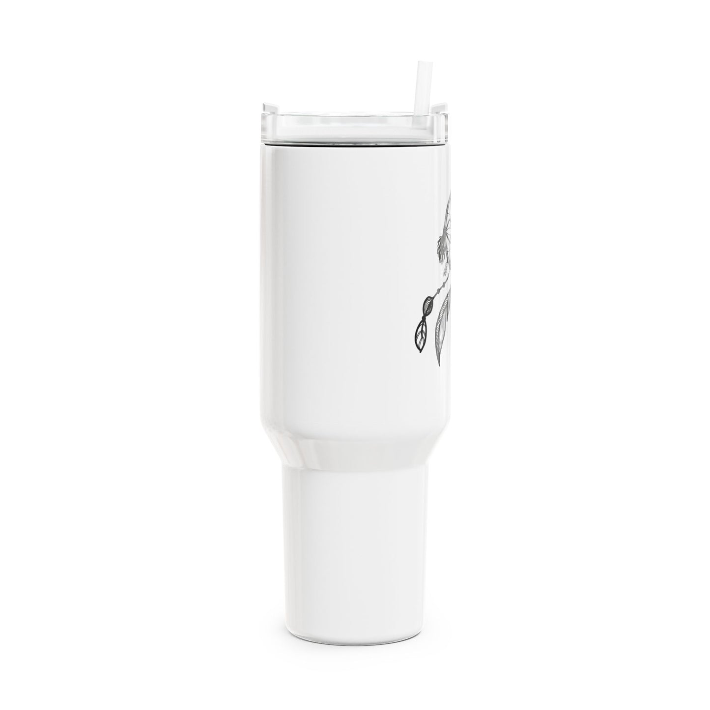 TRAUMFÄNGER INDIANISCHES SYMBOL • Tumbler mit Henkel & Strohhalm • XXL Reisebecher 1,2L - YOGA SANTA