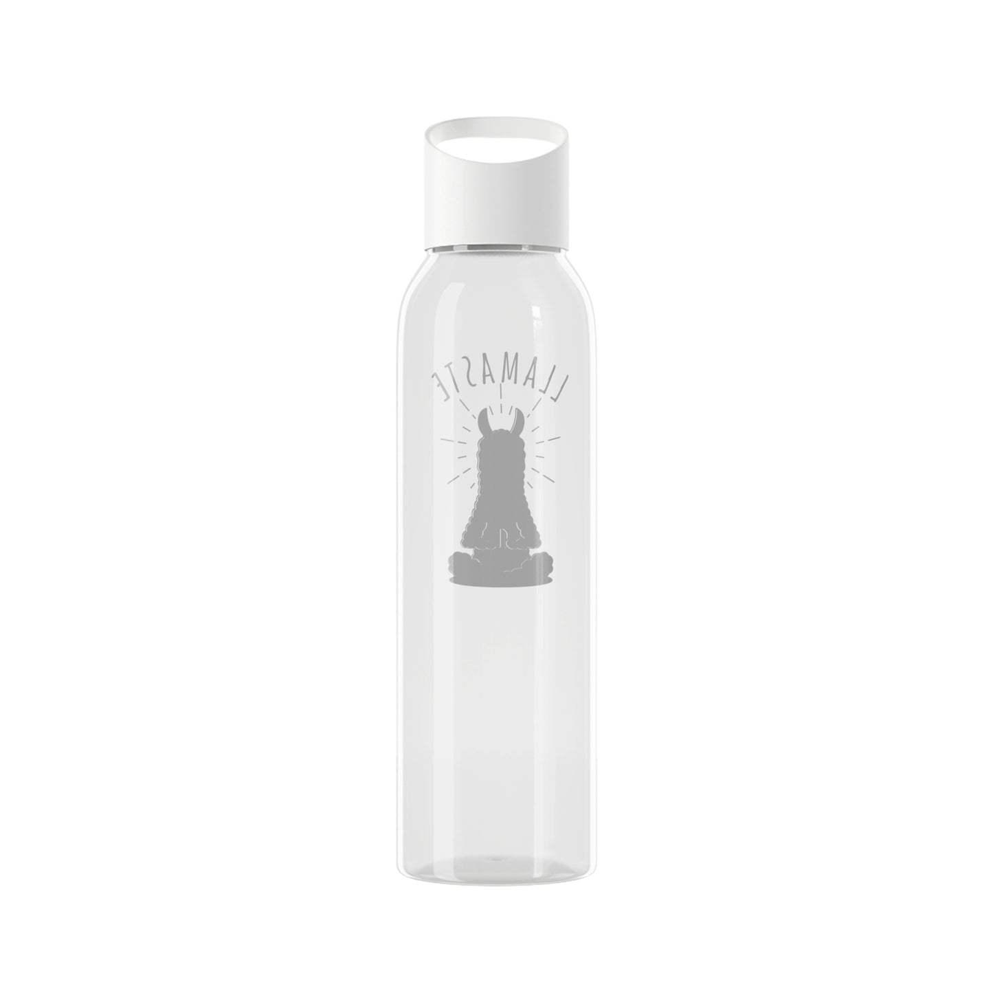 LLAMASTE LAMA NAMASTE YOGA SPRUCH • Lustig Witzige Trinkflasche für Yoga Liebhaber mit Humor • Wasserflasche Sky 650 ml