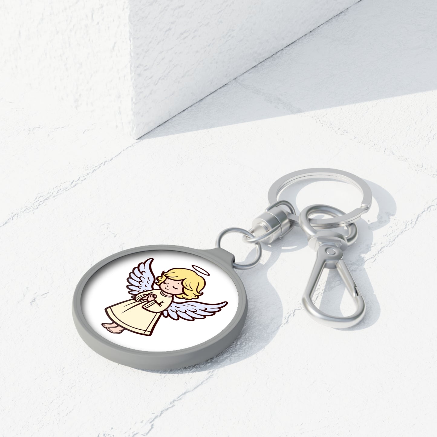 SCHUTZENGEL BEWACHER TALISMAN • Edler Luxus Schlüsselanhänger mit Karabiner für Frauen & Männer