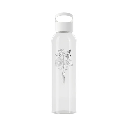 BLUMEN CLIPART MINIMALISITSCH • Wasserflasche Sky 650 ml
