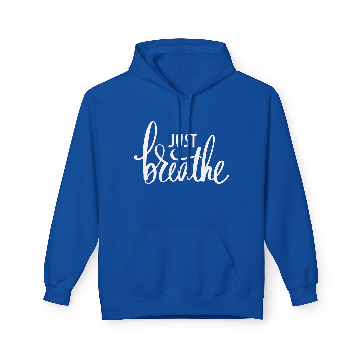 JUST BREATHE • Yoga Meditations Spruch Inspirierender Kuschelweicher Hoodie für Damen & Herren • Baumwolle 🌿