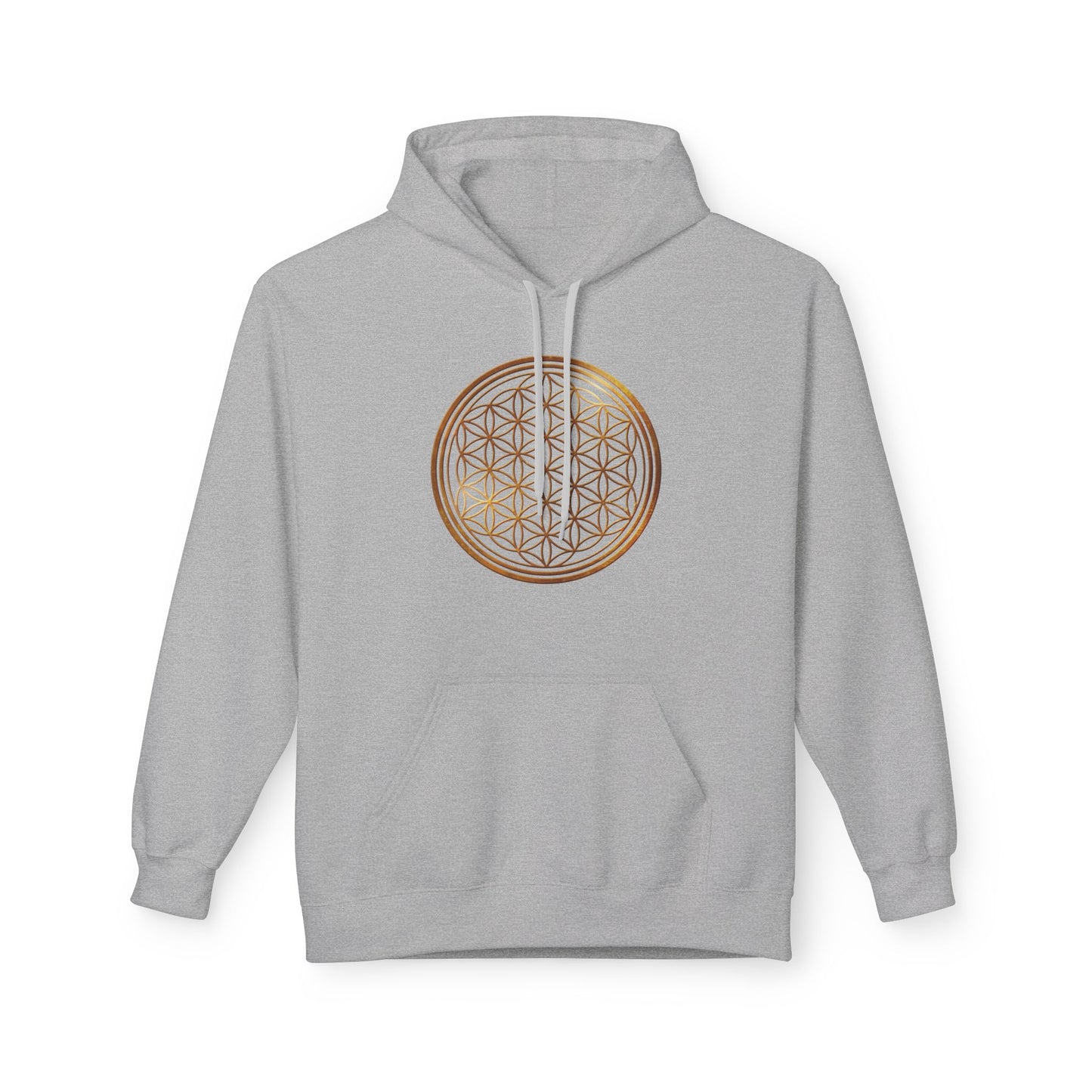 BLUME DES LEBENS SYMBOL ZEICHEN PRINTMOTIV • SPIRITUELLER Hoodie für Damen & Herren Fleece Kapuzenpullover Kuschelweich • Baumwolle 🌿