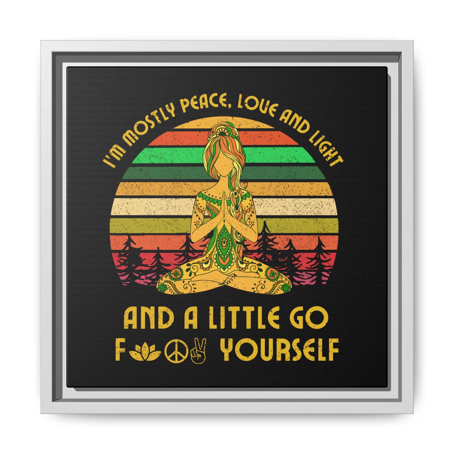 Matte Canvas, Framed (Multi-color)