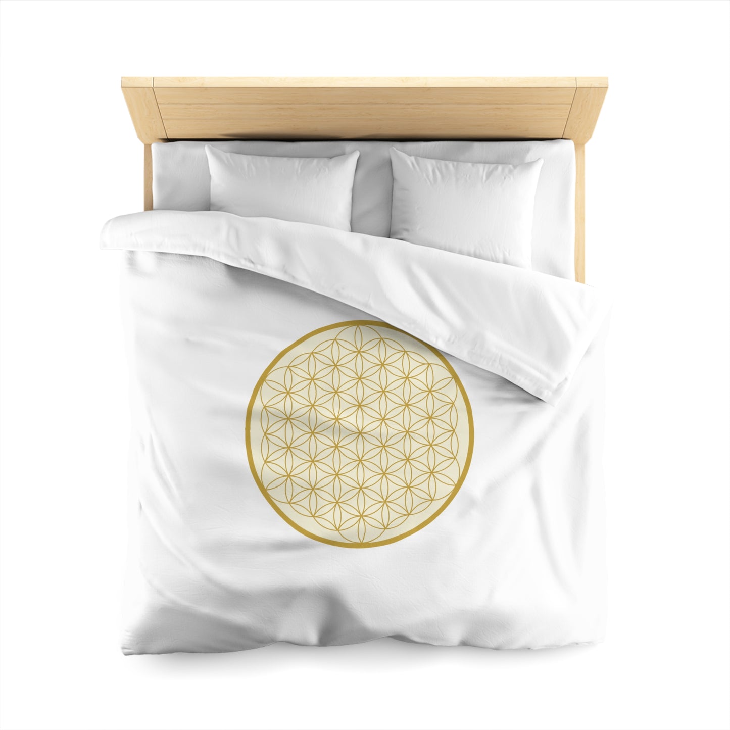 BLUME DES LEBENS SYMBOL • Luxus Fleece Kuschelweich Bettwäsche 200x200 cm &  220x240 cm