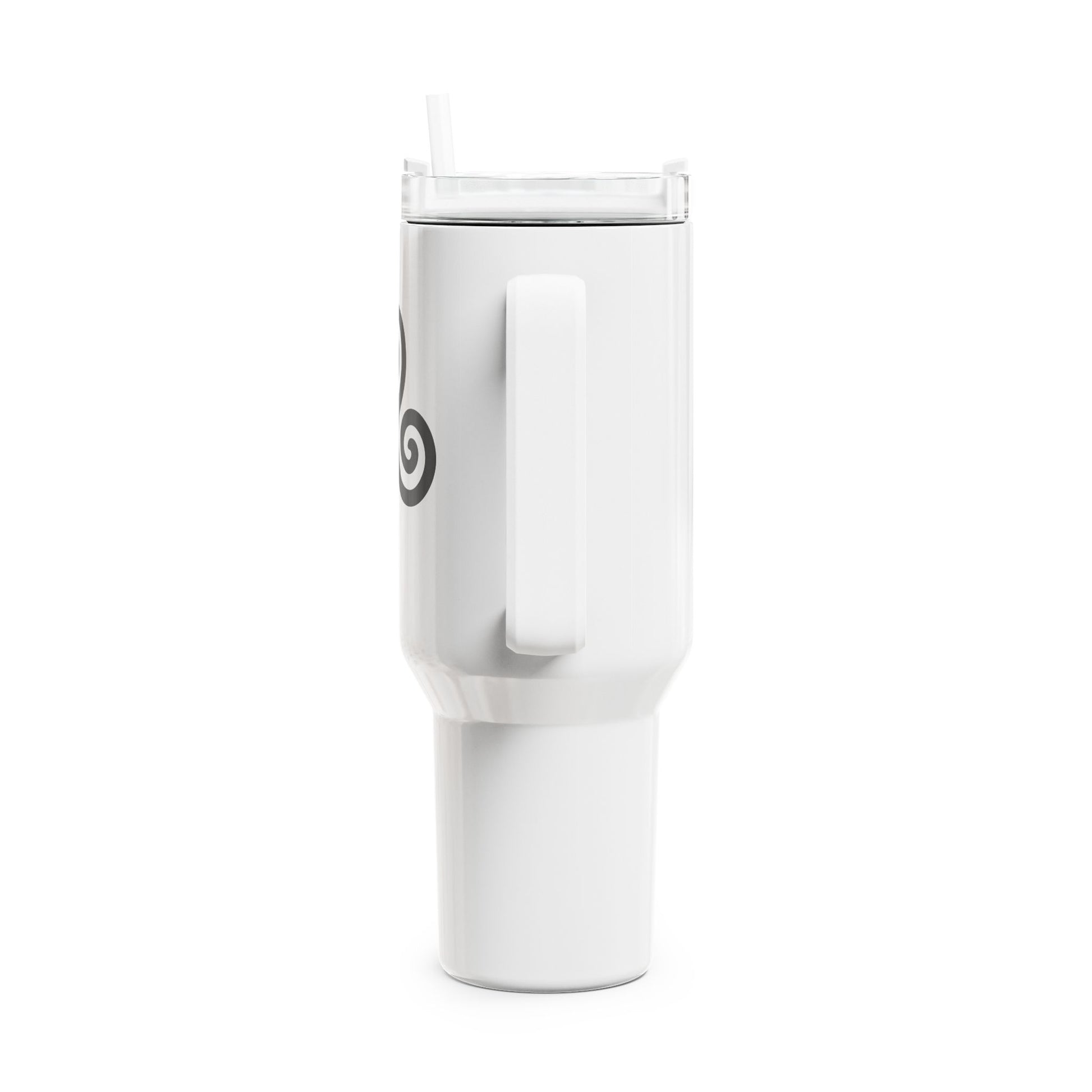TRISKELE TRISKELION - KÖRPER GEIST SEELE • Tumbler mit Henkel & Strohhalm • XXL Reisebecher 1,2L - YOGA SANTA