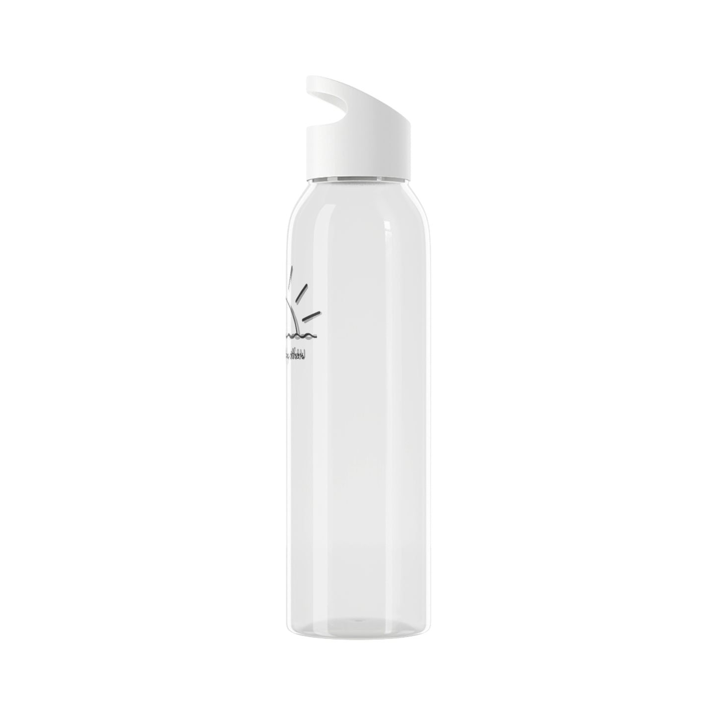 WE RISE BY LIFTING OTHERS • Sonnenaufgang Meeresmotiv • Wasserflasche Sky 650 ml