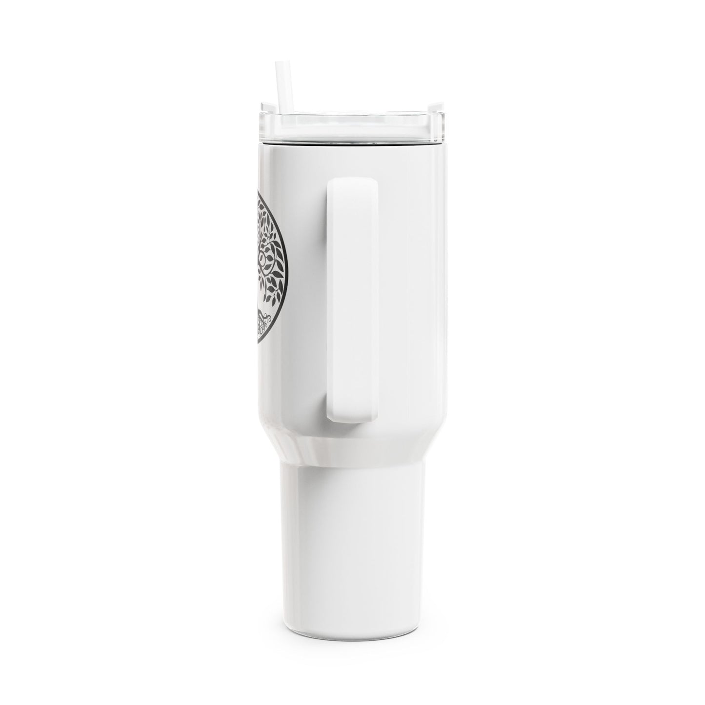 BAUM DES LEBENS BILD SYMBOL • Tumbler mit Henkel & Strohhalm • XXL Reisebecher 1,2L
