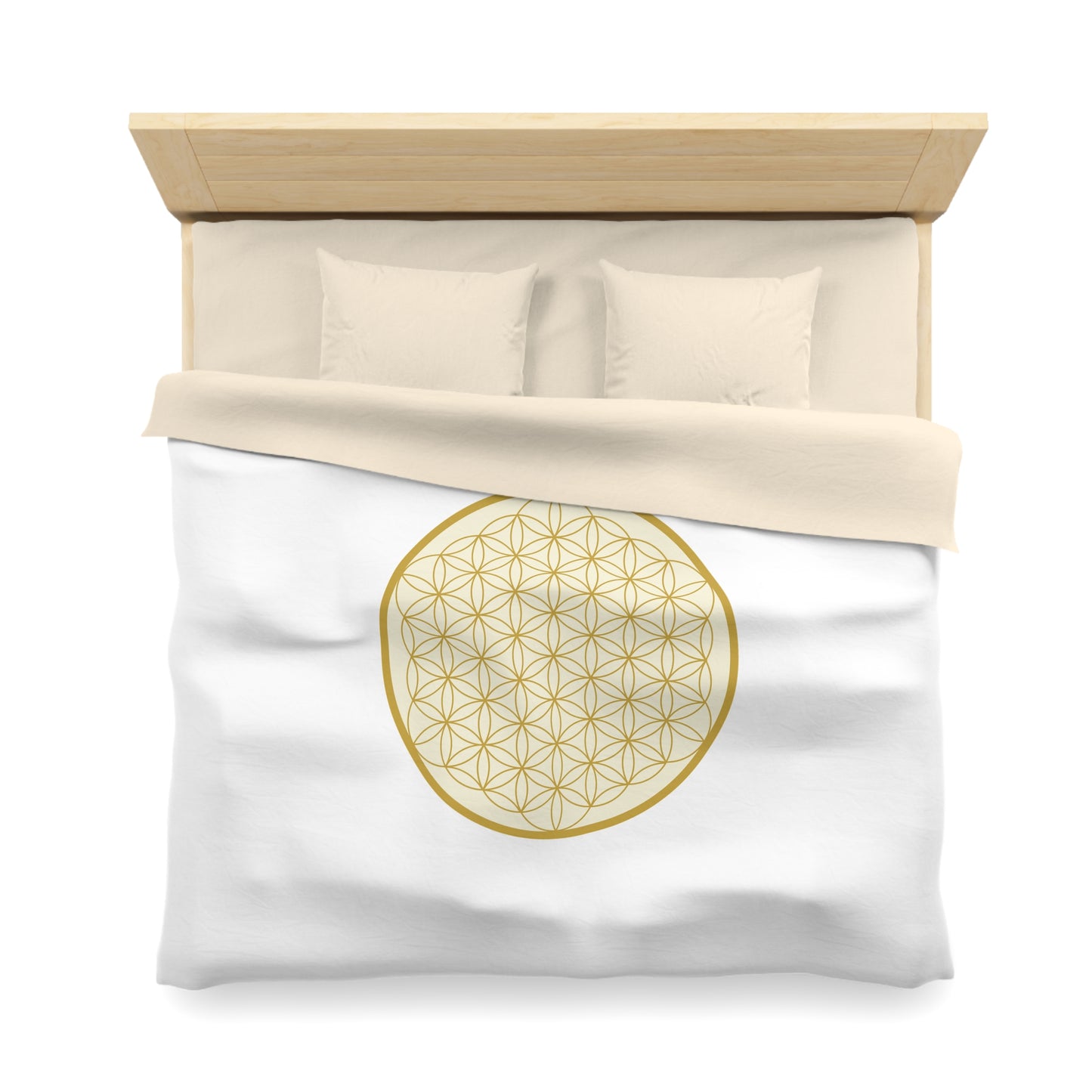 BLUME DES LEBENS SYMBOL • Luxus Fleece Kuschelweich Bettwäsche 200x200 cm &  220x240 cm