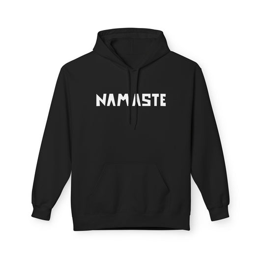 NAMASTE YOGA SPRUCH, HINDUISTISCHER GRUß, SANSKRIT BEGRÜßUNG • Kuschelweicher Hoodie für Damen & Herren • Baumwolle 🌿