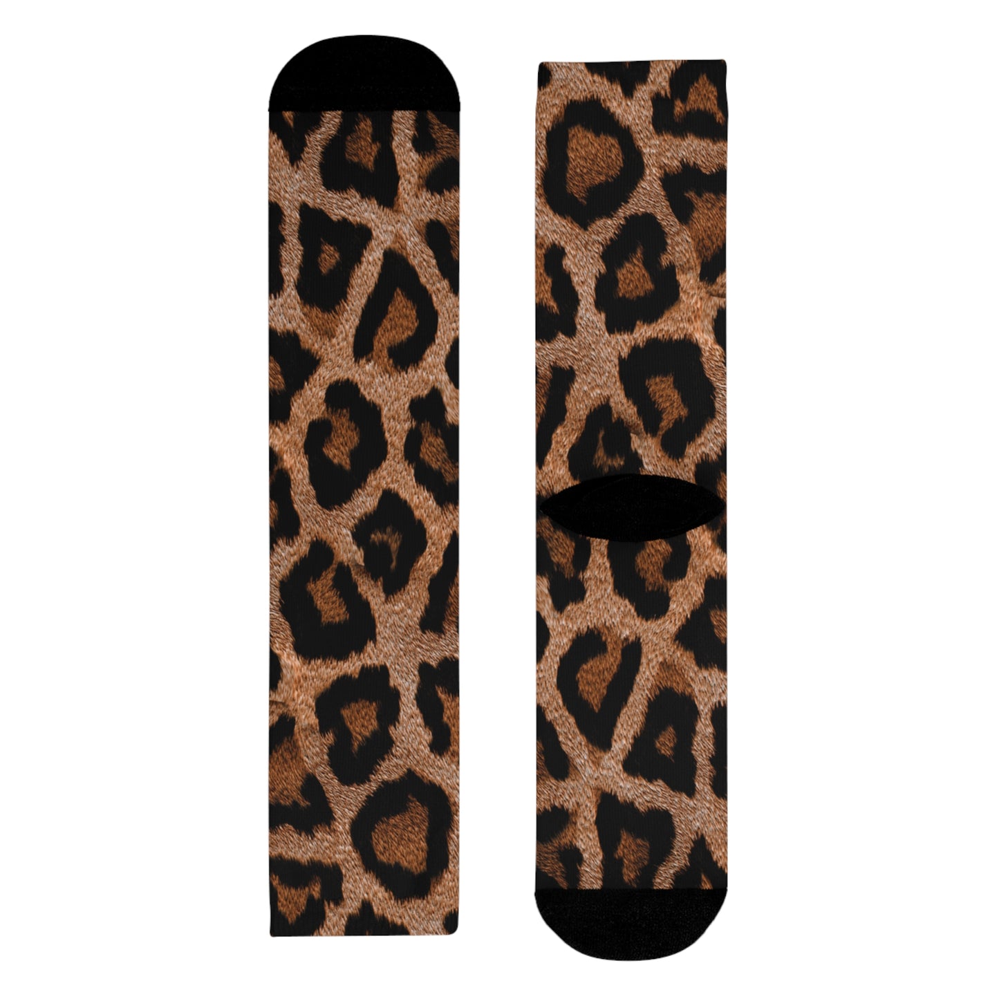 LEOPARDEN LEO ANIMAL PRINT • HAPPY SOCKS Crew Socken Braun mit Motiv