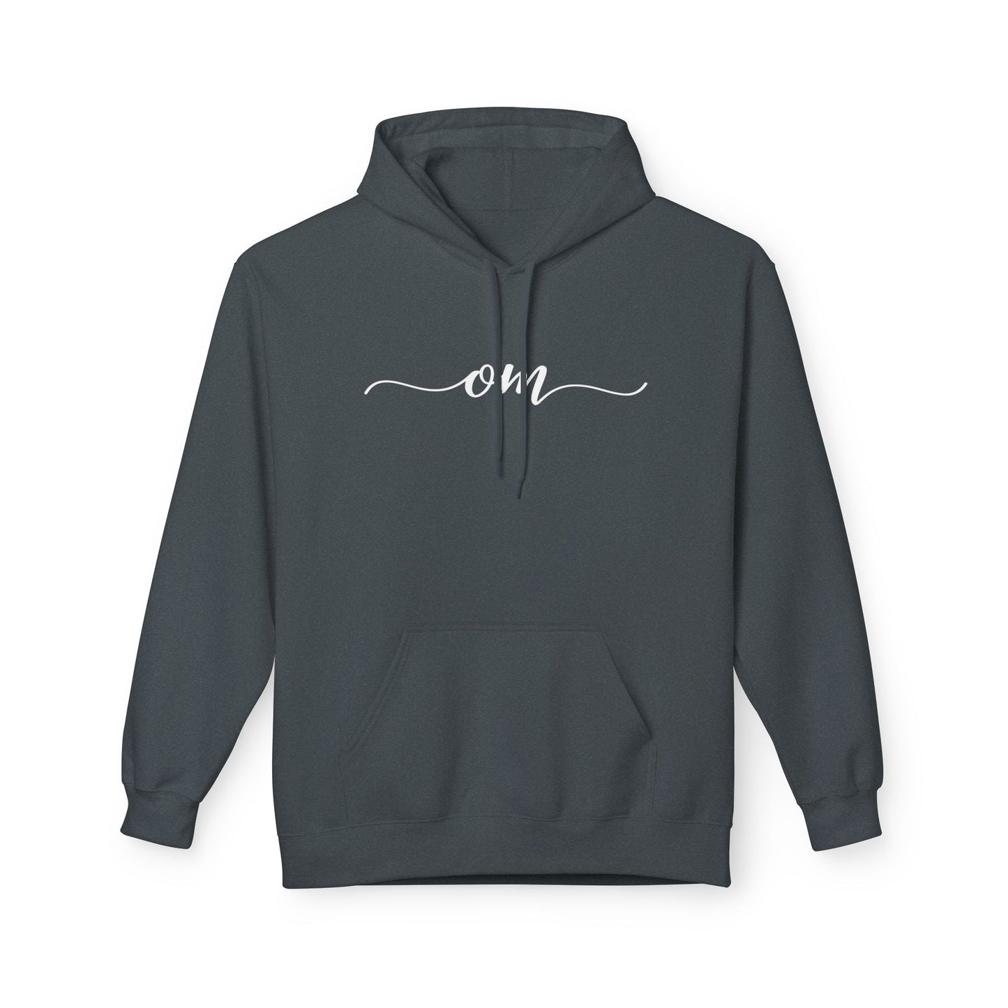 OM OHM SCHRIFTZUG YOGA MANTRA • Fleece Hoodie für Damen & Herren • Baumwolle 🌿