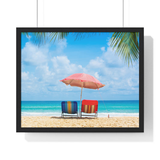 Horizontal Framed Poster • Urlaubsmotiv