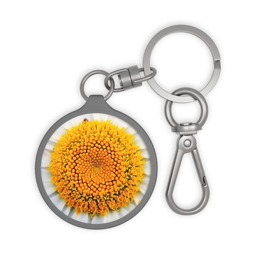 GÄNSEBLÜMCHEN NAHAUFNAHME • Edler Luxus Schlüsselanhänger mit Karabiner für Frauen & Männer