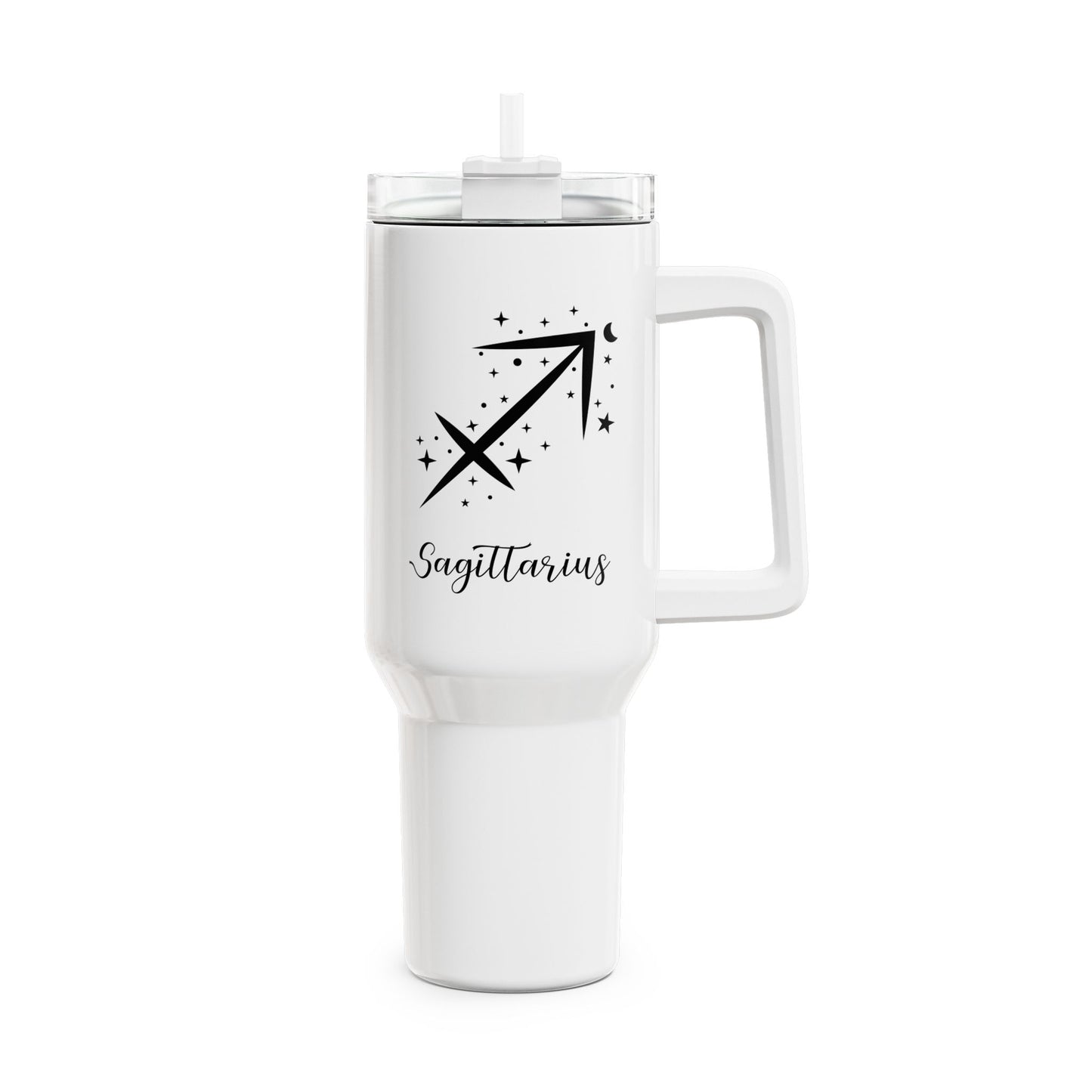 SCHÜTZE STERNZEICHEN SAGGITARIUS SYMBOL Tierkreiszeichen • Tumbler mit Henkel & Strohhalm • XXL Reisebecher 1,2L - YOGA SANTA