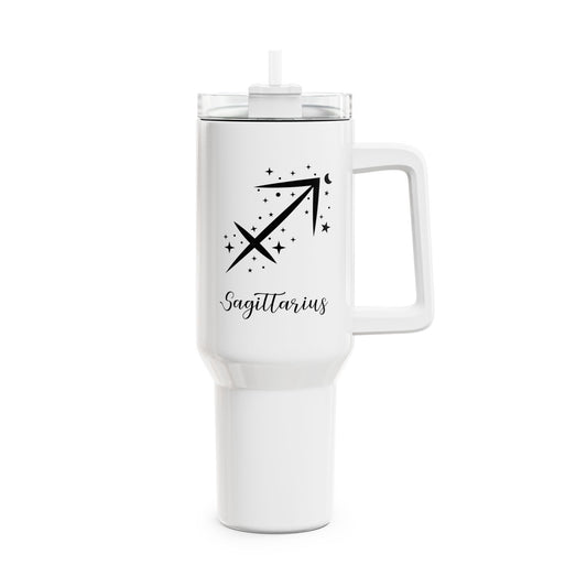 SCHÜTZE STERNZEICHEN SAGGITARIUS SYMBOL Tierkreiszeichen • Tumbler mit Henkel & Strohhalm • XXL Reisebecher 1,2L - YOGA SANTA