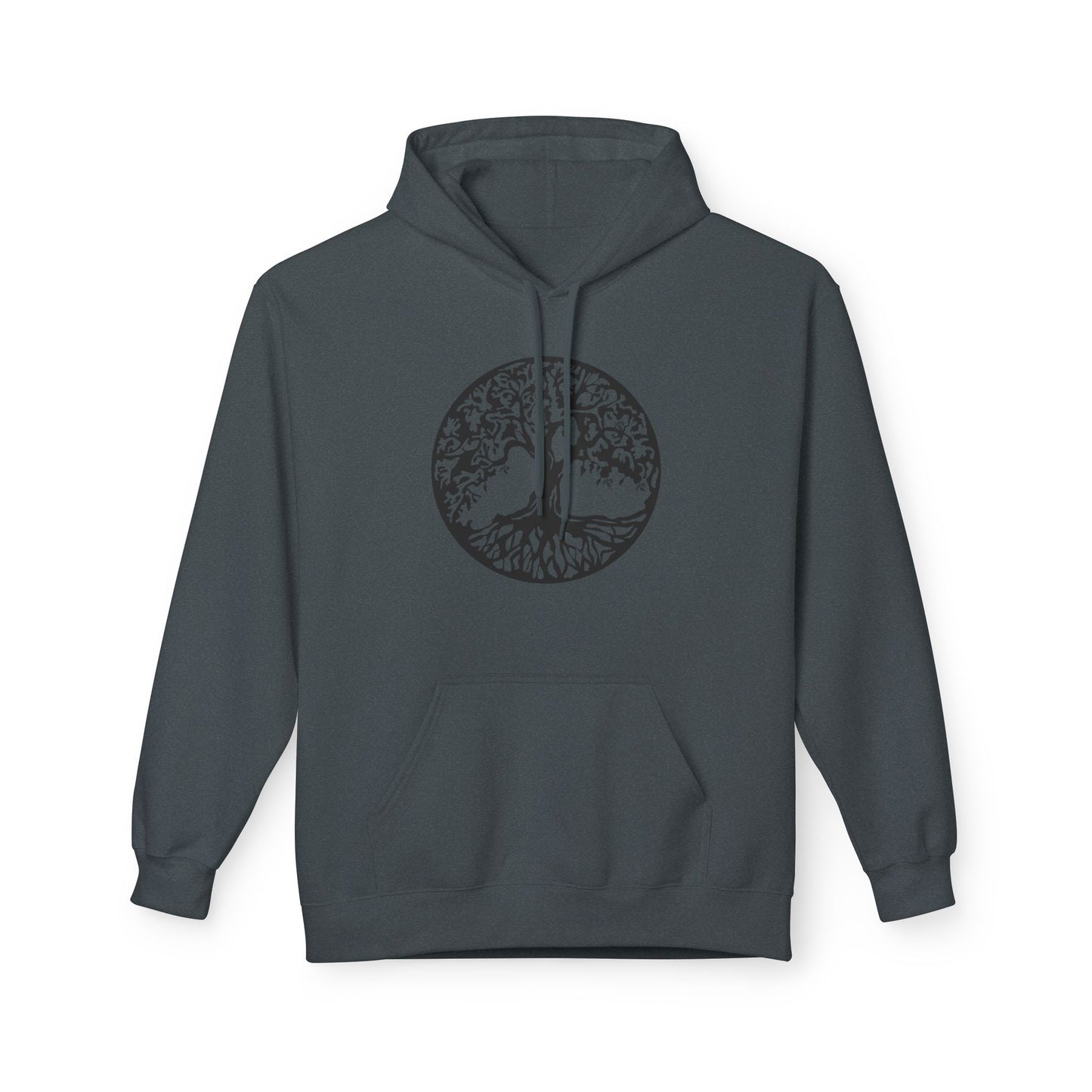 BAUM DES LEBENS SYMBOL ZEICHNUNG • Kuschelweicher Hoodie für Damen & Herren • Baumwolle 🌿