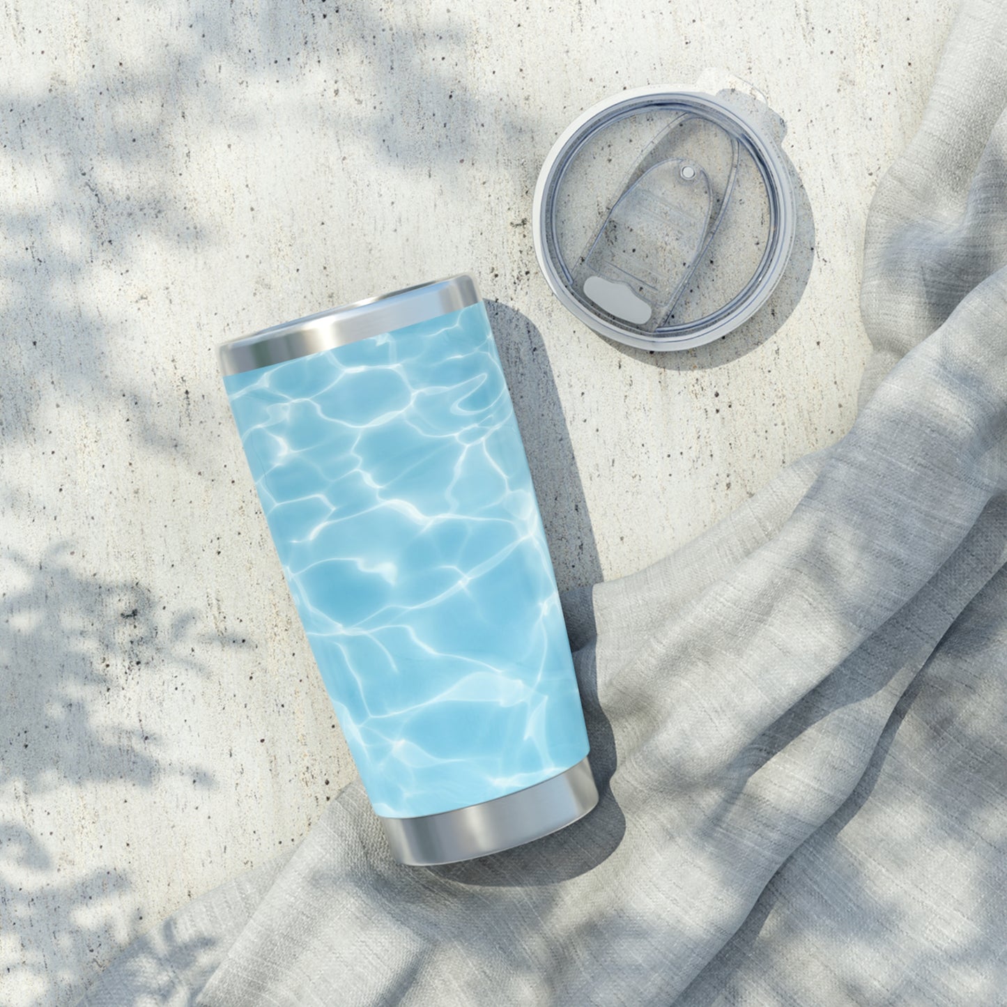 MEERWASSER SOMMER POOL URLAUB • Thermo-Reisebecher XL • 590 ml • Tumbler Vagabond