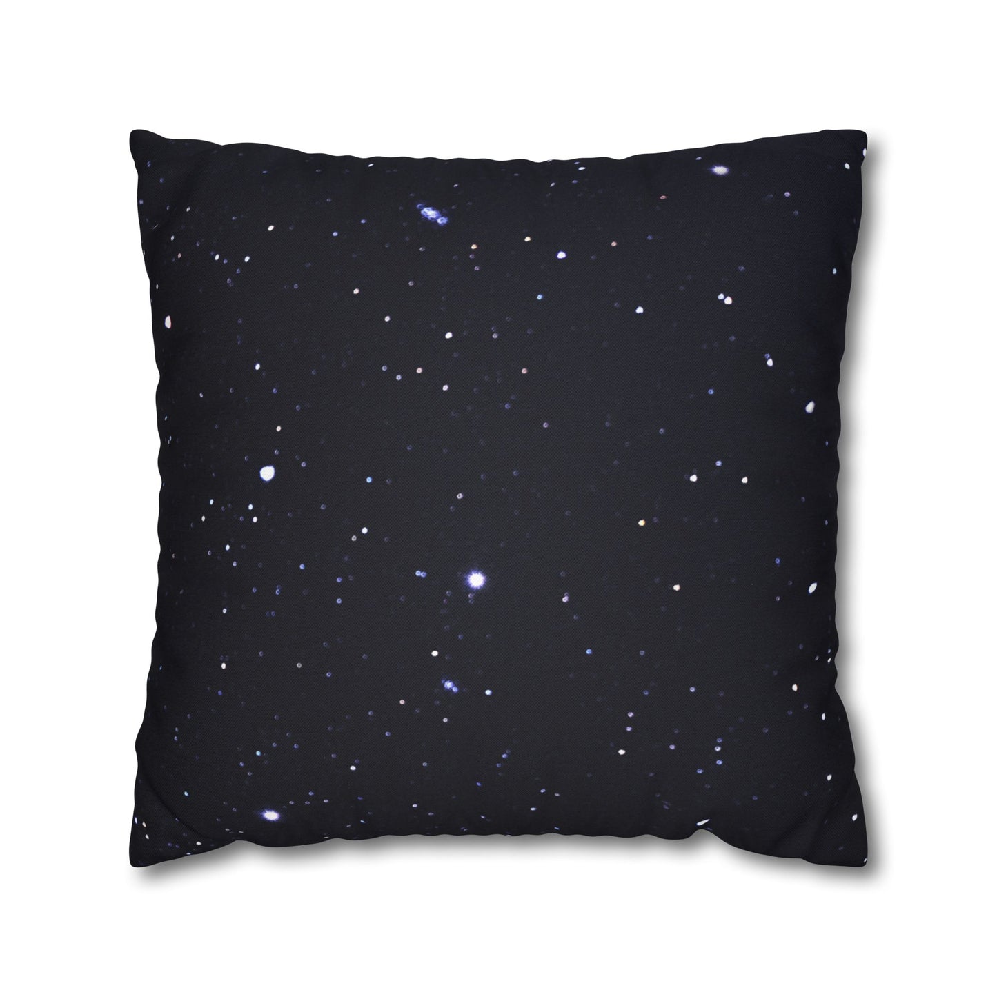 STERNENHIMMEL GALAXY • Deko Kissenbezug mit Reißverschluss Quadratisch Weiß