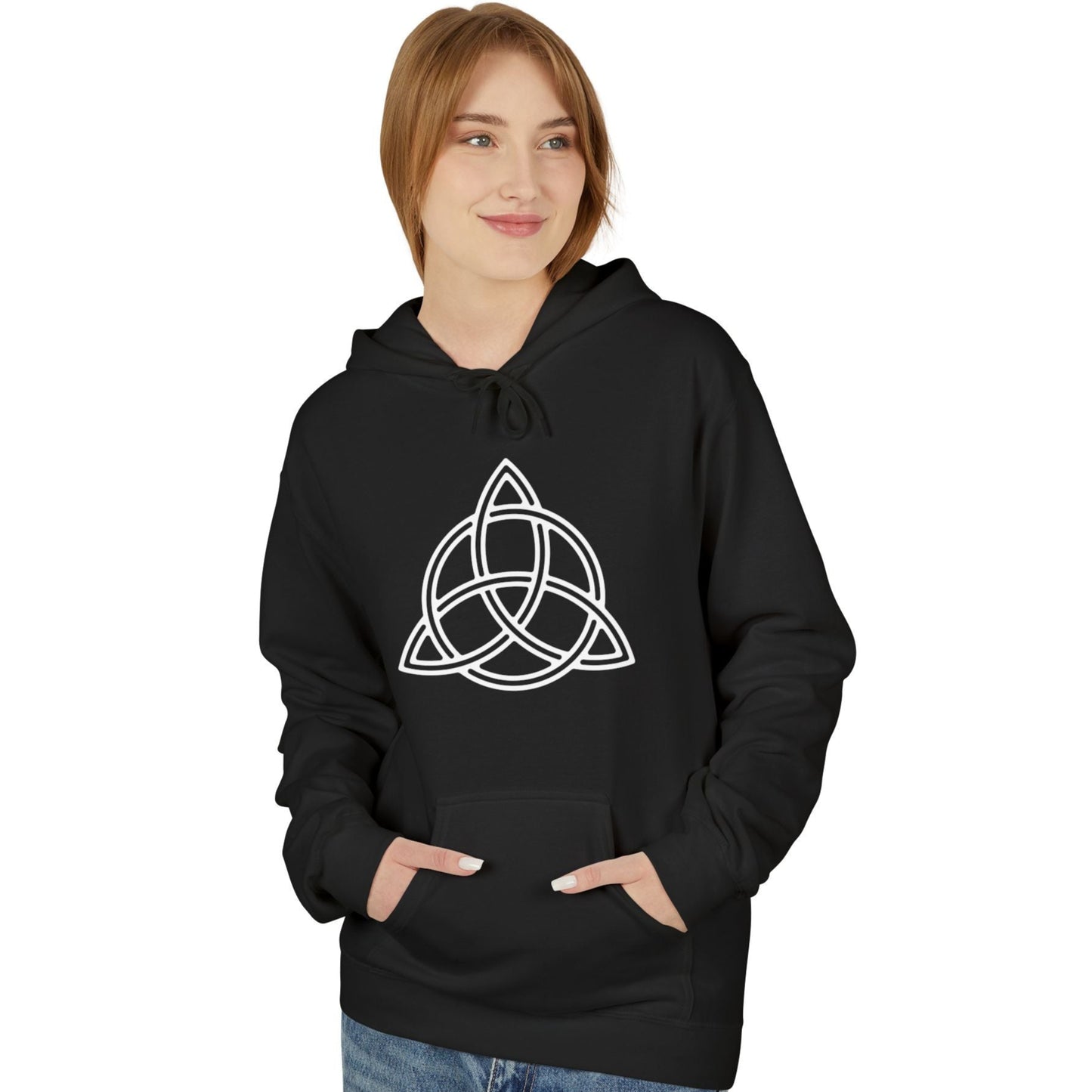 TRIQUETRA KELTISCHER KNOTEN • NORDISCHER WIKINGER Hoodie für Damen & Herren Kuschelpullover • Baumwolle 🌿