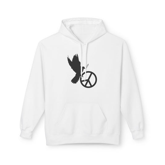 FRIEDENSTAUBE PEACE ZEICHEN FRIEDENSMOTIV FRIEDENSBOTSCHAFT • Kuschelweicher Hoodie für Damen & Herren • Baumwolle 🌿