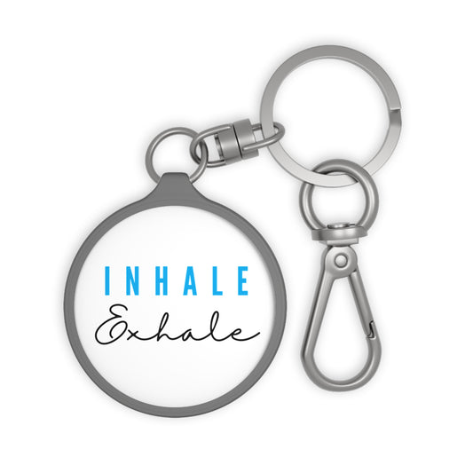 INHALE EXHALE - YOGA FITNESS MEDITATION SPORT • Edler Luxus Schlüsselanhänger mit Karabiner für Frauen & Männer