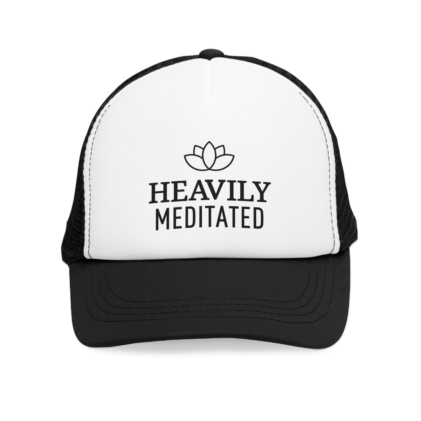 HEAVILY MEDITATED • Yoga Spruch Meditations Accessoire • Mütze Trucker Mesh Cap - YOGA SANTA